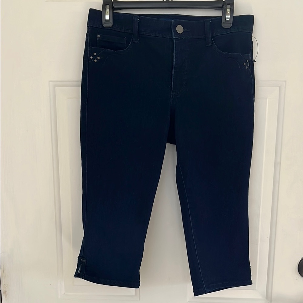 Bandolino Women's Dark Blue Capri Jeans